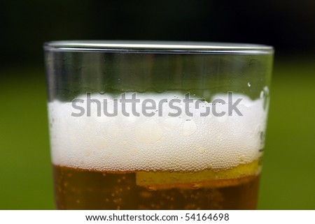 Glass Beer or Lager,in the Restaurant