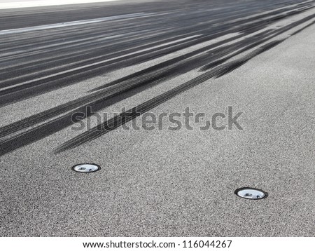 Skid marks on road stock photo. Image of rubber, lane - 26533076