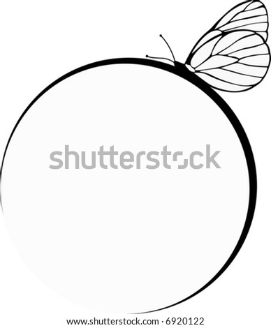 Background with butterfly as frame border | Stock Photo © parfta ...