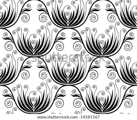 floral wallpaper. Seamless floral wallpaper