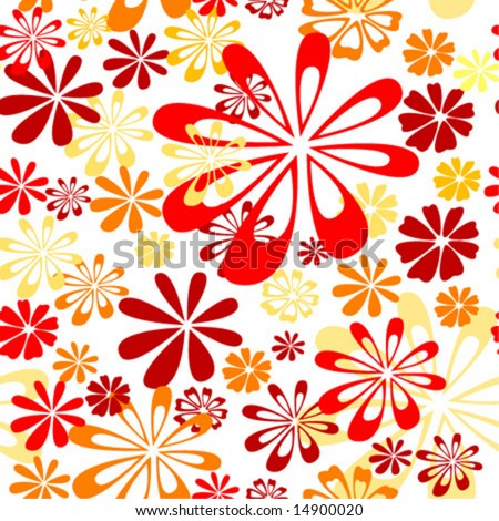 Floral Wallpaper on Seamless Floral Wallpaper Stock Vector 14900020   Shutterstock