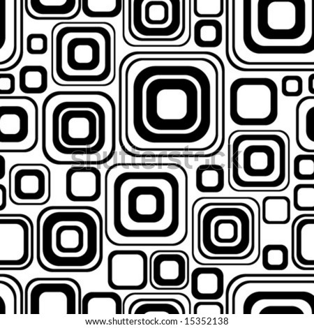 black and white wallpaper pattern. Seamless lack-and-white