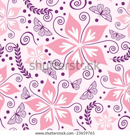 floral wallpaper. Seamless floral wallpaper