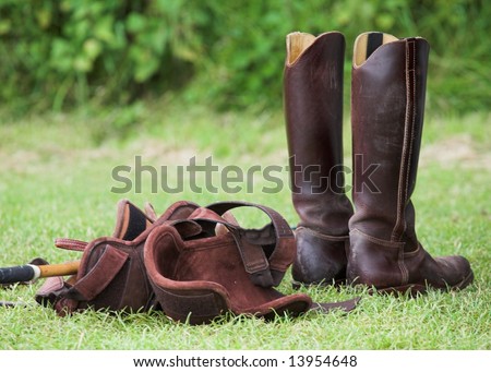 Riding Boots and Knee Protectors