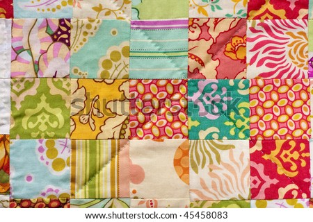 square patchwork quilt