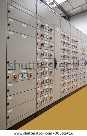Motors control center electric panel board
