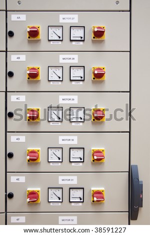 Electrical cubicle panel board motor control