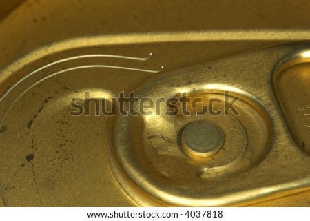 Can of beer close up