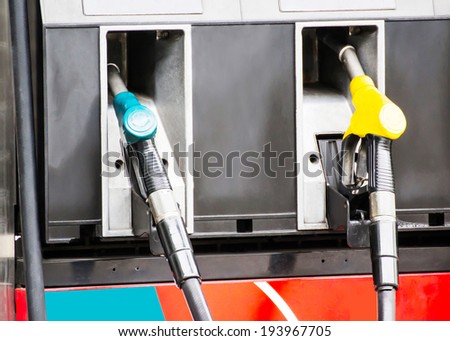Petrol pump filling