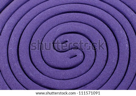 Purple anti mosquito smoke spiral
