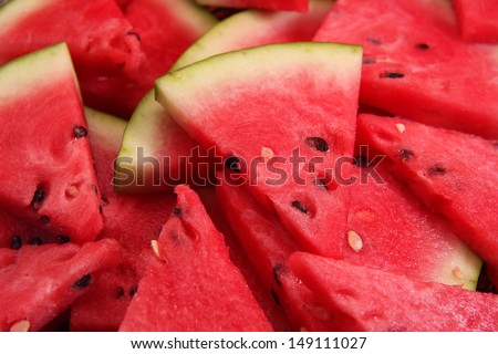 Slices Of Red Watermelon/Watermelon
