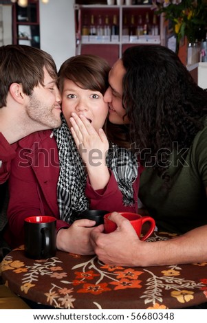 Woman caught in a surprise love triangle