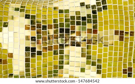 Golden tiled glasses mosaic background
