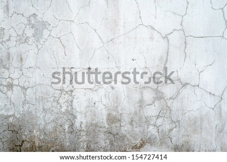 White Wall With Cracks