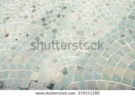 small concrete tile floor