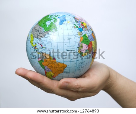Hands holdings a globe