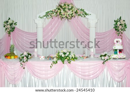 stock photo wedding stage
