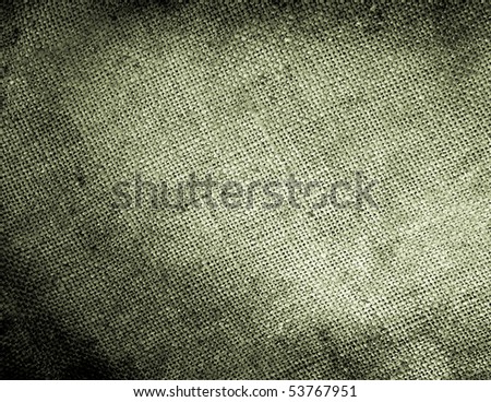 Background old  sack by a large plan