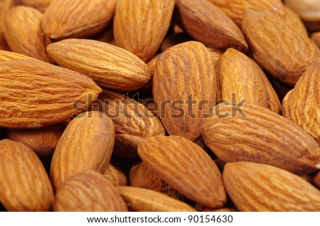 Close up of a background almond