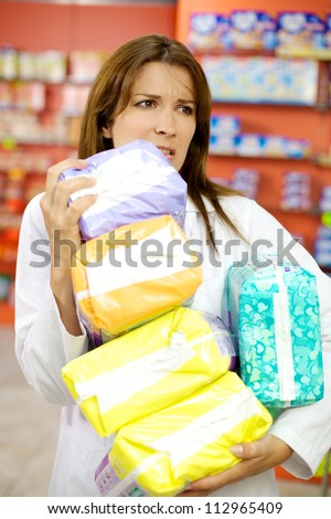 Pharmacist in trouble holding too many packages