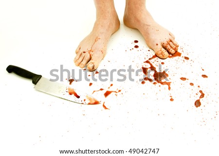 blood feet