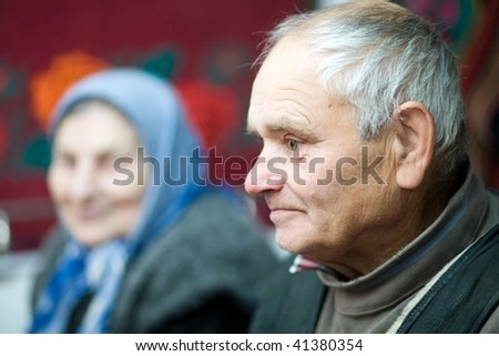 An image of a old man and woman