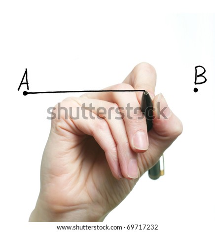 An Image Of A Hand Drawing A Line Stock Photo 69717232 : Shutterstock