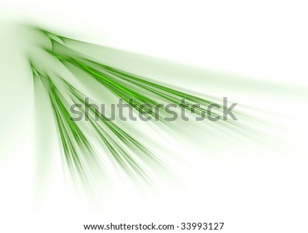 stock photo Green flames on white background beautiful 3D rendered 