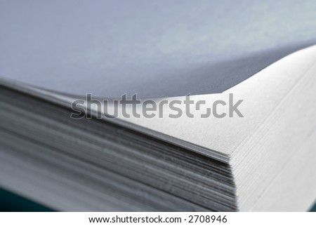 Paper fold. Short depth of field.
