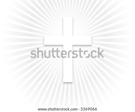 White cross background with a smaller cross