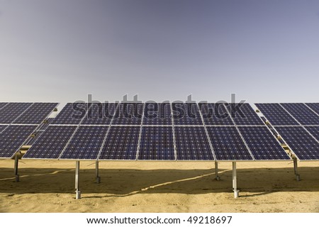 A field of solar arrays in Southern New Jersey