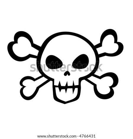 stock photo Pirate skull and the crossbones