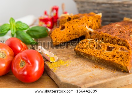 Tomato and Cheese Cake