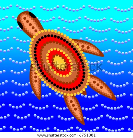 aboriginal dot art. aboriginal style dot art
