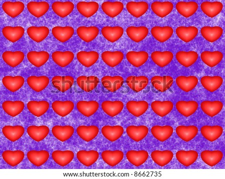 Textured Wallpaper on Abstract Valentine Wallpaper With Red Hearts On Textured Purple