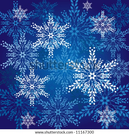 Winter Backgrounds on Abstract Textured Background Of Winter Snowflakes In Blue And White