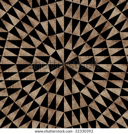 stock photo Southwestern tribal pattern in brown and black