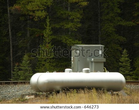 propane tanks near a railway