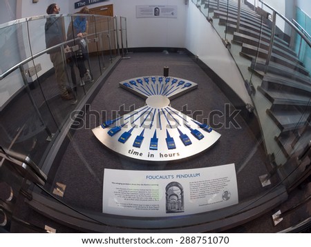 LONDON, UK - June 14 2015: An interior shot of the Science Museum in London on 14 June 2015.