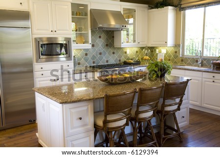 Metal Kitchen Island on Kitchen With Granite Top Island And Stainless Stainless Steel
