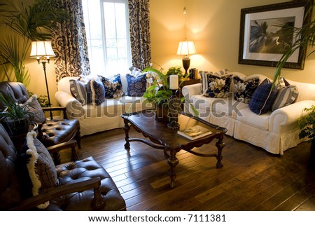 Living Room With Modern Decor. Stock Photo 7111381 : Shutterstock