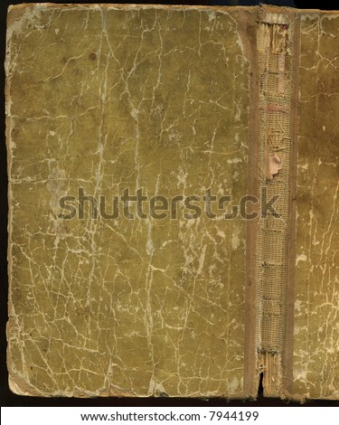 high resolution scan of retro book cover with torn spine included. nice rich texture from 1920\'s. original color is preserved