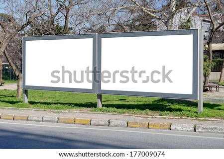 Billboards of Levent in Istanbul / TURKEY