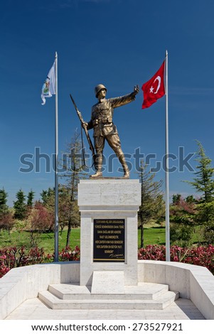 ISTANBUL,TURKEY- APRIL 17: Turkish Soldier \