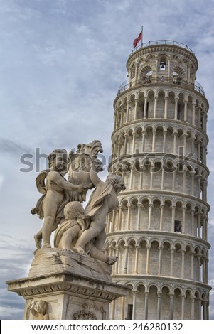 The tower of Pisa situated in Tuscany, Italy is considered to be one of the seven Wonders of the Medieval World.