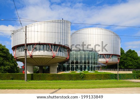 STRASBOURG, FRANCE - MAY 30: Building of the European Court of Human Rights, which is international court established by the European Convention on Human Rights, in May 30, 2014.
