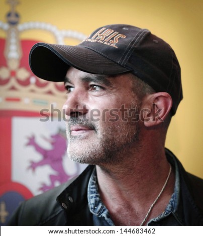 SOFIA, BULGARIA - JUNE 11: Antonio Banderas attends the opening of the 20th edition of the Spanish and Ibero-American cinema week at National Palace of Culture on June 11 2013 in Sofia, Bulgaria.