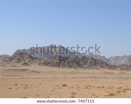 landscape mountains egypt
