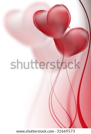 stock photo abstract background red curves Wedding card
