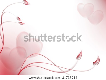 stock photo abstract background red curves Wedding card
